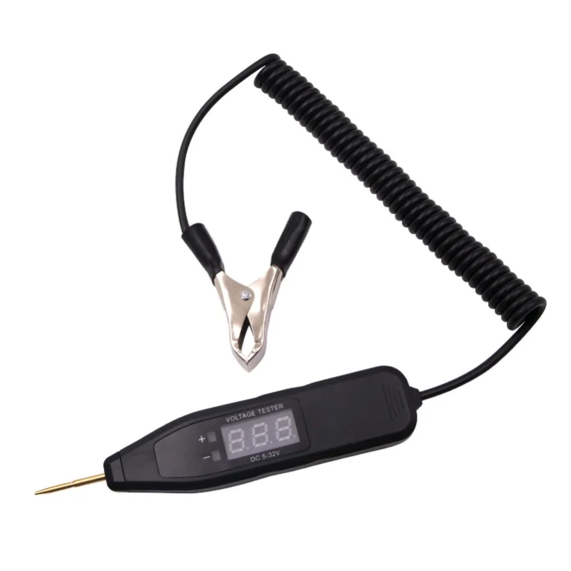 Car Circuit Tester Digital Display 2.5V To 35V Multi Function Power Checker Light Test Tool For Vehicles Short Type Black
Car Circuit Tester Digital Display 2.5V To 35V Multi Function Power Checker Light Test Tool For Vehicles Short Type Black
