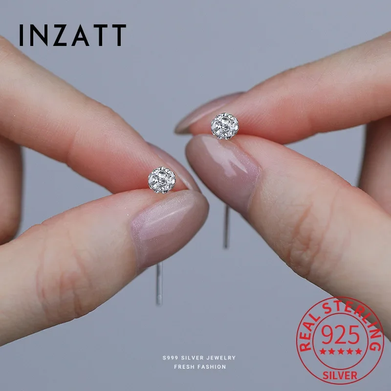 SOFTPIG Real 925 Sterling Silver 4/6mm Zircon Ball Tassel Mini Stud Earrings for Women Cute Fine Jewelry Luxury Accessories
SOFTPIG Real 925 Sterling Silver 4/6mm Zircon Ball Tassel Mini Stud Earrings for Women Cute Fine Jewelry Luxury Accessories