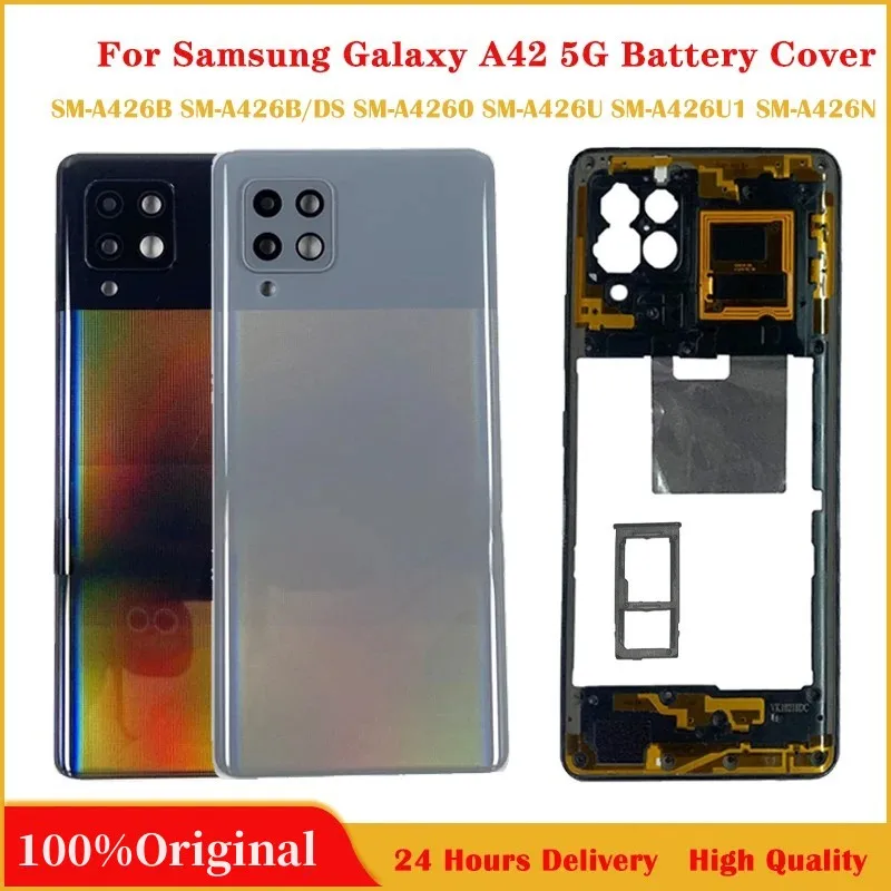 Для Samsung Galaxy A42 5G A426 корпус телефона средняя рамка задняя крышка батарейного отсека задняя крышка объектива камеры детали с логотипом
Для Samsung Galaxy A42 5G A426 корпус телефона средняя рамка задняя крышка батарейного отсека задняя крышка объектива камеры детали с логотипом