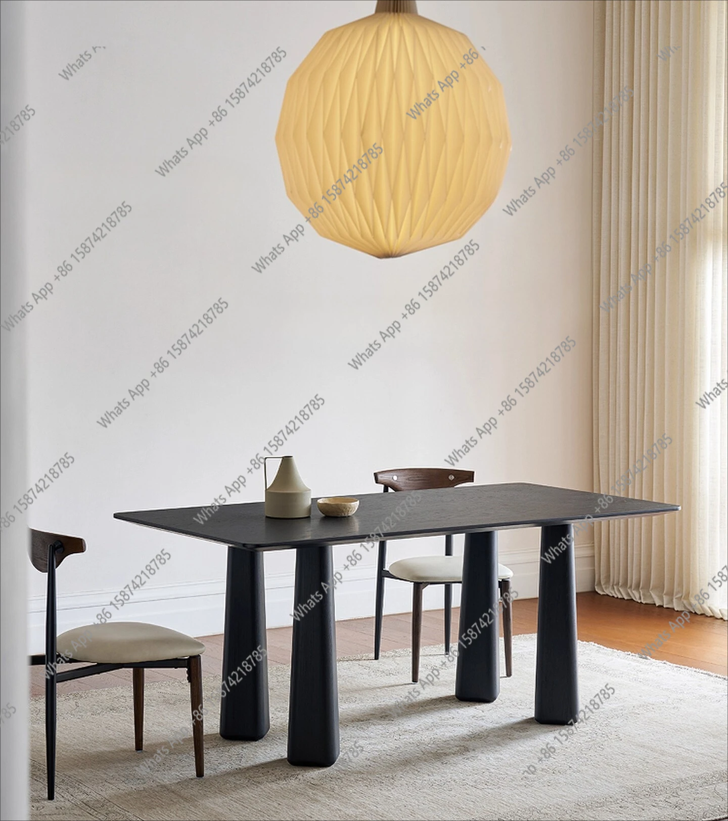 Retro medieval style solid wood restaurant rectangular designer restaurant home black rice dining table
Retro medieval style solid wood restaurant rectangular designer restaurant home black rice dining table