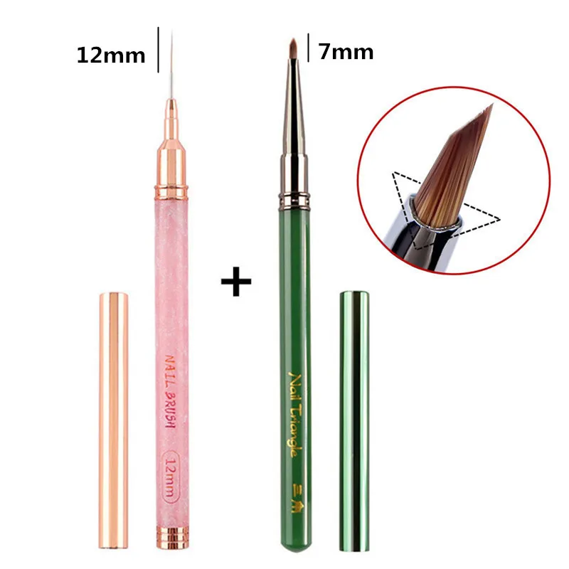 2PCS Triangular Drawing Brush Liner Brush Painting Pen Gel Polish Crystal Nail Art Manicure Tools
2PCS Triangular Drawing Brush Liner Brush Painting Pen Gel Polish Crystal Nail Art Manicure Tools
