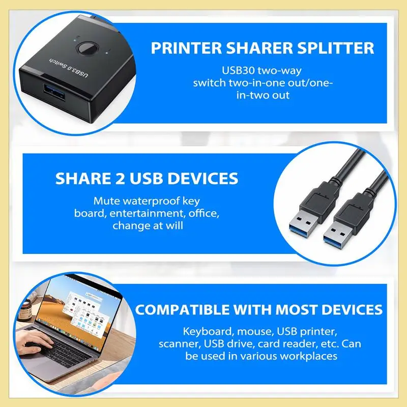 TTKK-USB-переключатель KVM USB-концентратор 3,0, селектор KVM-переключатель для ПК, клавиатуры, мыши, принтера, совместного использования ПК, 2 устройства, USB-переключатель
TTKK-USB-переключатель KVM USB-концентратор 3,0, селектор KVM-переключатель для ПК, клавиатуры, мыши, принтера, совместного использования ПК, 2 устройства, USB-переключатель