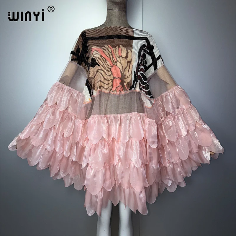 WINYI Women's Africa Pleated Elastic Casual Top cape Jacket Summer poncho for woman Beach Cover up cloak Evening Dress
WINYI Women's Africa Pleated Elastic Casual Top cape Jacket Summer poncho for woman Beach Cover up cloak Evening Dress