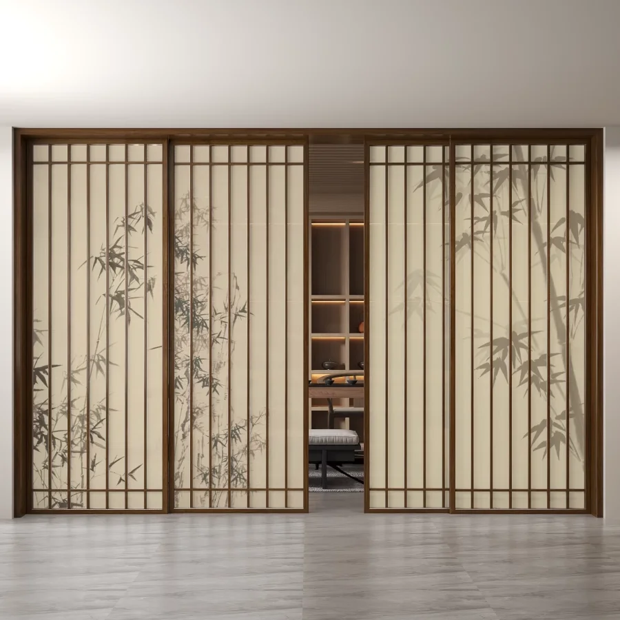 Sliding screen partition Chinese solid wood grille living room tea room office Song Dynasty aesthetics catering partition wall s
Sliding screen partition Chinese solid wood grille living room tea room office Song Dynasty aesthetics catering partition wall s