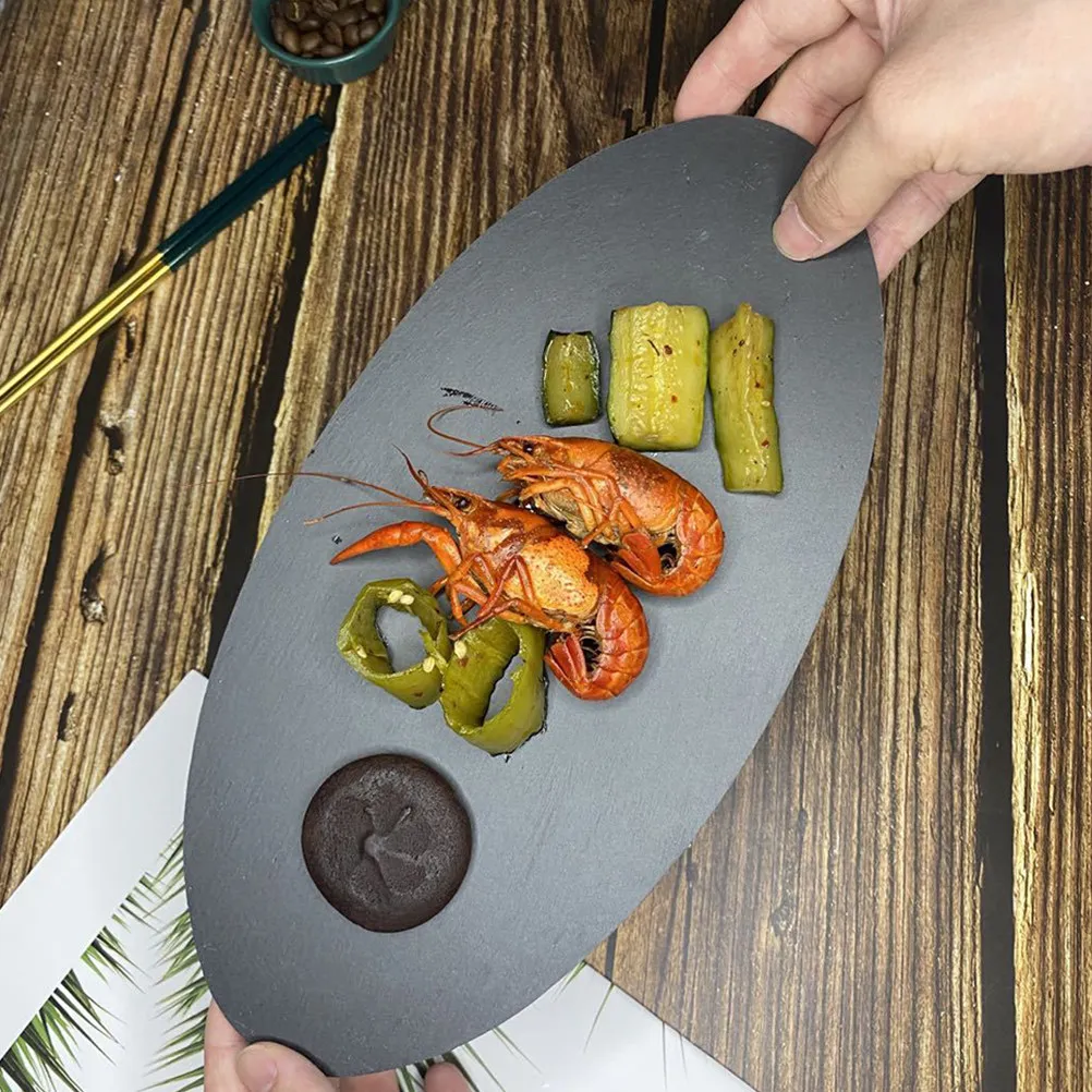 Plate Black Natural Stone Texture Dessert Serving Tray Steak Plate Western Food Dinnerware Home Restaurant Bar Hotel
Plate Black Natural Stone Texture Dessert Serving Tray Steak Plate Western Food Dinnerware Home Restaurant Bar Hotel