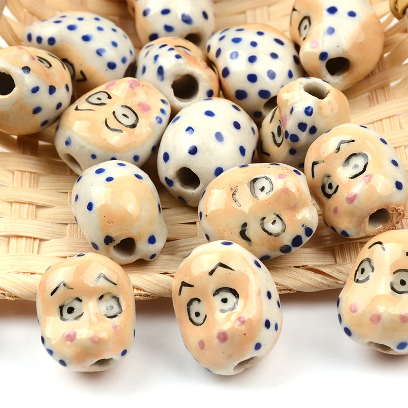16x18mm Monkey Face Porcelain Ceramic Beads for Jewelry Making Supplies Loose Spacer Beads Accesorios Diy Crafts
16x18mm Monkey Face Porcelain Ceramic Beads for Jewelry Making Supplies Loose Spacer Beads Accesorios Diy Crafts