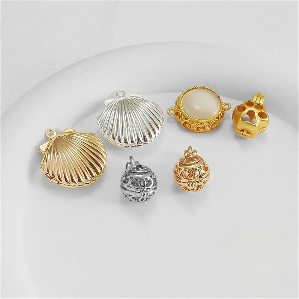14k Bag Gold Color-protecting Cat Claw Shell Can Open Pendant Hollow Sachet Ball Pendant Diy Jewelry Necklace Charm Pendant
14k Bag Gold Color-protecting Cat Claw Shell Can Open Pendant Hollow Sachet Ball Pendant Diy Jewelry Necklace Charm Pendant