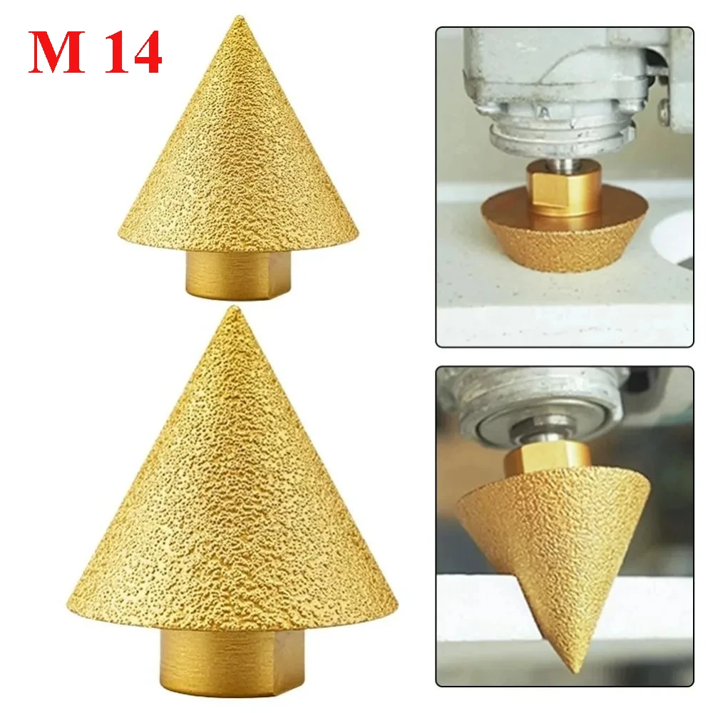 M14 Thread Diamond Beveling Chamfer Bit 38/50mm Cone Punching Expanding Drill Bit Grinding Wheel Ceramic Tile Chamferer
M14 Thread Diamond Beveling Chamfer Bit 38/50mm Cone Punching Expanding Drill Bit Grinding Wheel Ceramic Tile Chamferer
