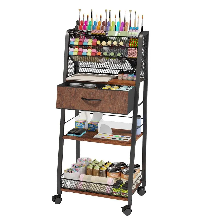 Tier Rolling Cart Metal Utility Cart with Storage Drawer and Wheels, Versatile Art amp Craft Organizer for Home, Office, or Stud
Tier Rolling Cart Metal Utility Cart with Storage Drawer and Wheels, Versatile Art amp Craft Organizer for Home, Office, or Stud