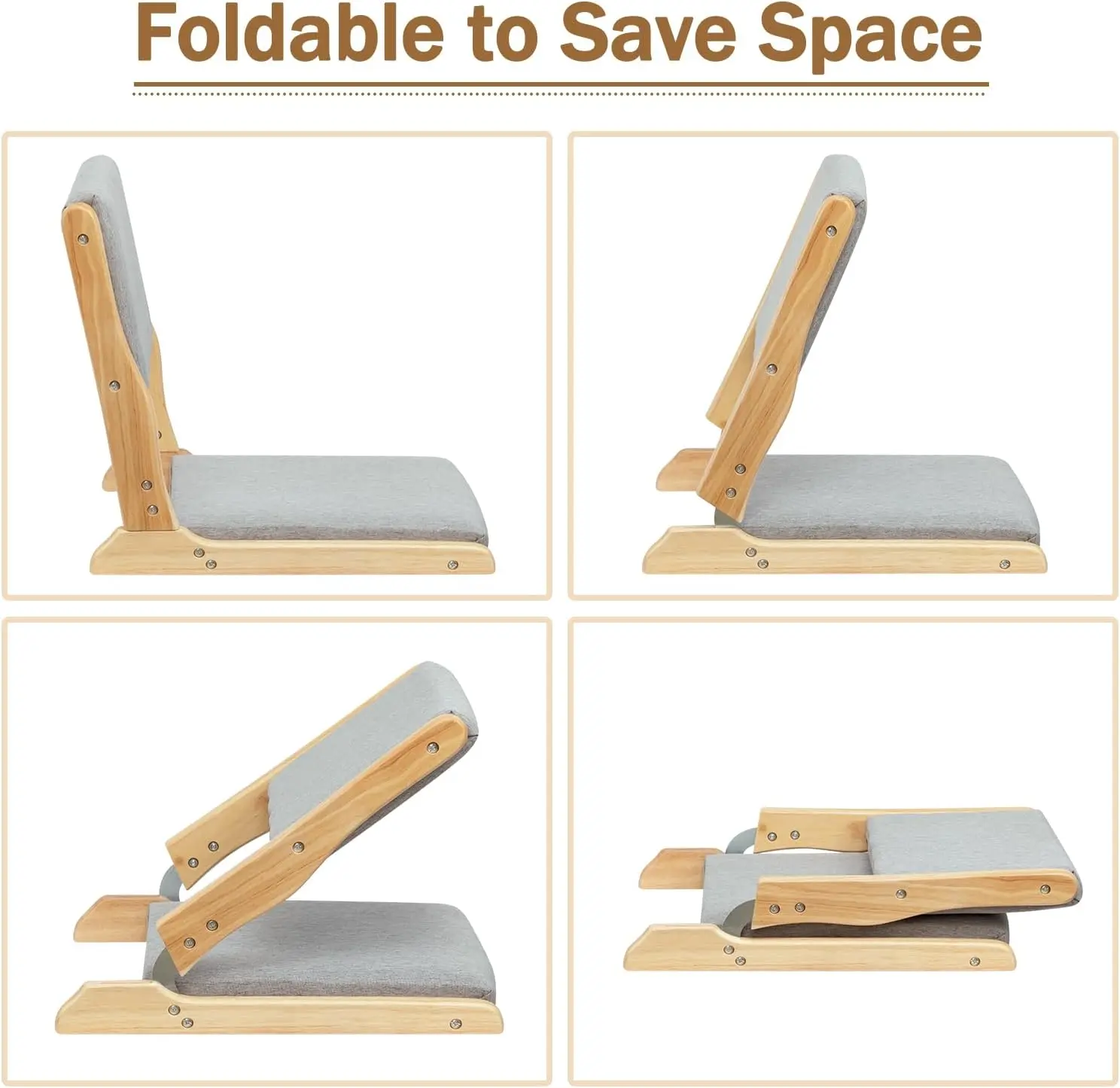 Hollyhome Foldable Japanese Style Floor Chair With Back Support, Wood Legless Tatami Chair With Cushion, Accent Meditation Seat
Hollyhome Foldable Japanese Style Floor Chair With Back Support, Wood Legless Tatami Chair With Cushion, Accent Meditation Seat