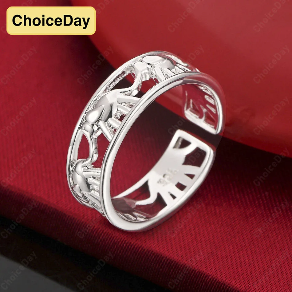 ChoiceDay Elegant 925 Sterling Silver Open Exquisite Hollow Ring Women's Temperament Jewelry Accessories Party
ChoiceDay Elegant 925 Sterling Silver Open Exquisite Hollow Ring Women's Temperament Jewelry Accessories Party