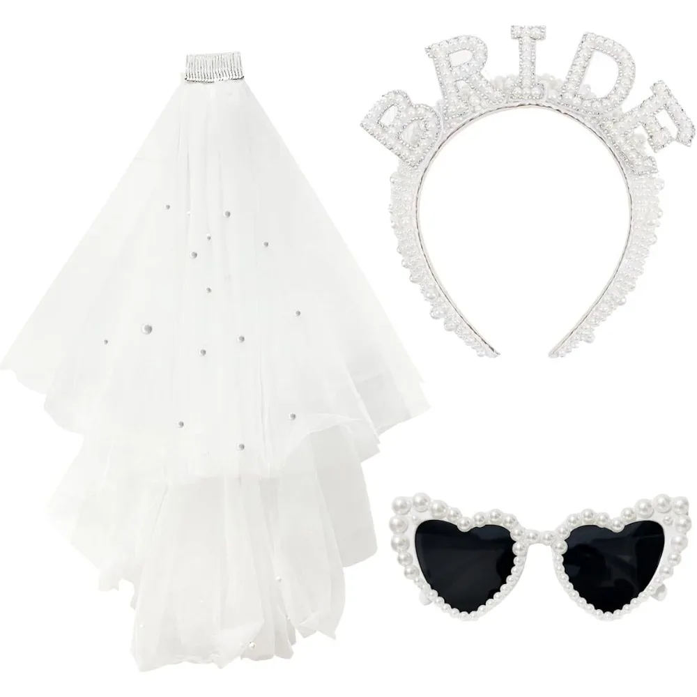 Жемчужная повязка на голову для невесты с вуалью в форме сердца, жемчужные солнцезащитные очки для невесты, украшения для девичника, аксессуары для невесты, свадебные S
Жемчужная повязка на голову для невесты с вуалью в форме сердца, жемчужные солнцезащитные очки для невесты, украшения для девичника, аксессуары для невесты, свадебные S