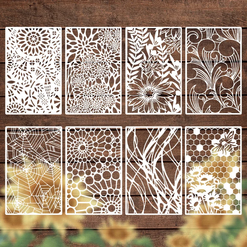 80pcs Texture Flower Geometry Stencils Painting Template for Planner Art DIY Furniture Walls Floors Glass Windows Decorative
80pcs Texture Flower Geometry Stencils Painting Template for Planner Art DIY Furniture Walls Floors Glass Windows Decorative