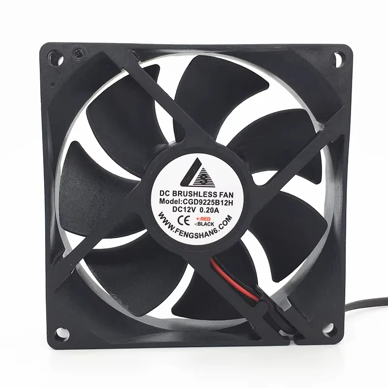 HJY 1PCS S CGD9225B12H DC12V 0.20A 2-wire cooling fan 9cm 9225
HJY 1PCS S CGD9225B12H DC12V 0.20A 2-wire cooling fan 9cm 9225