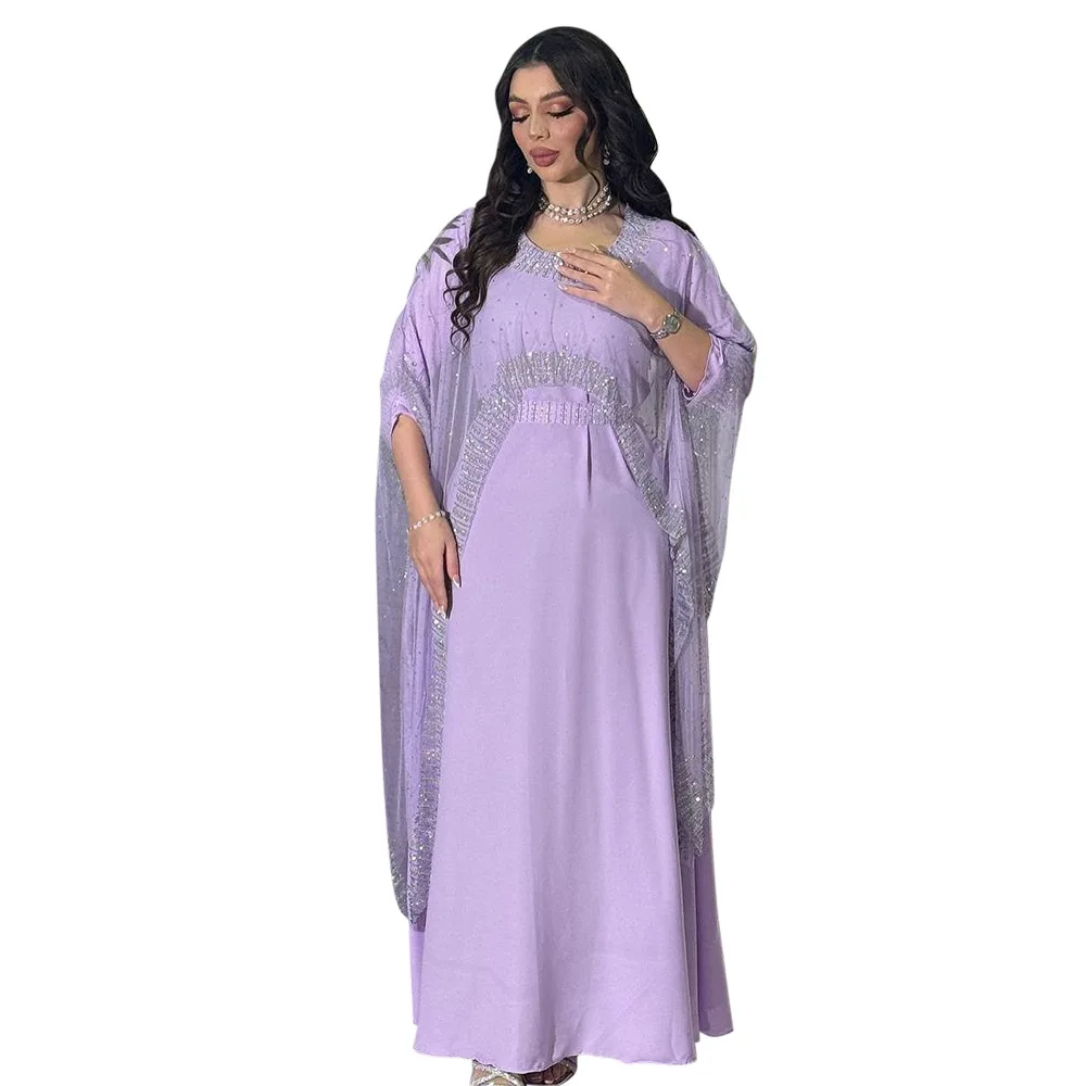 Middle East Ramadan Moroccan Muslim Dress Arab Dubai Luxury Diamond Evening Robe Eid Islam Jalabiya for Women Kaftan Vestidos
Middle East Ramadan Moroccan Muslim Dress Arab Dubai Luxury Diamond Evening Robe Eid Islam Jalabiya for Women Kaftan Vestidos