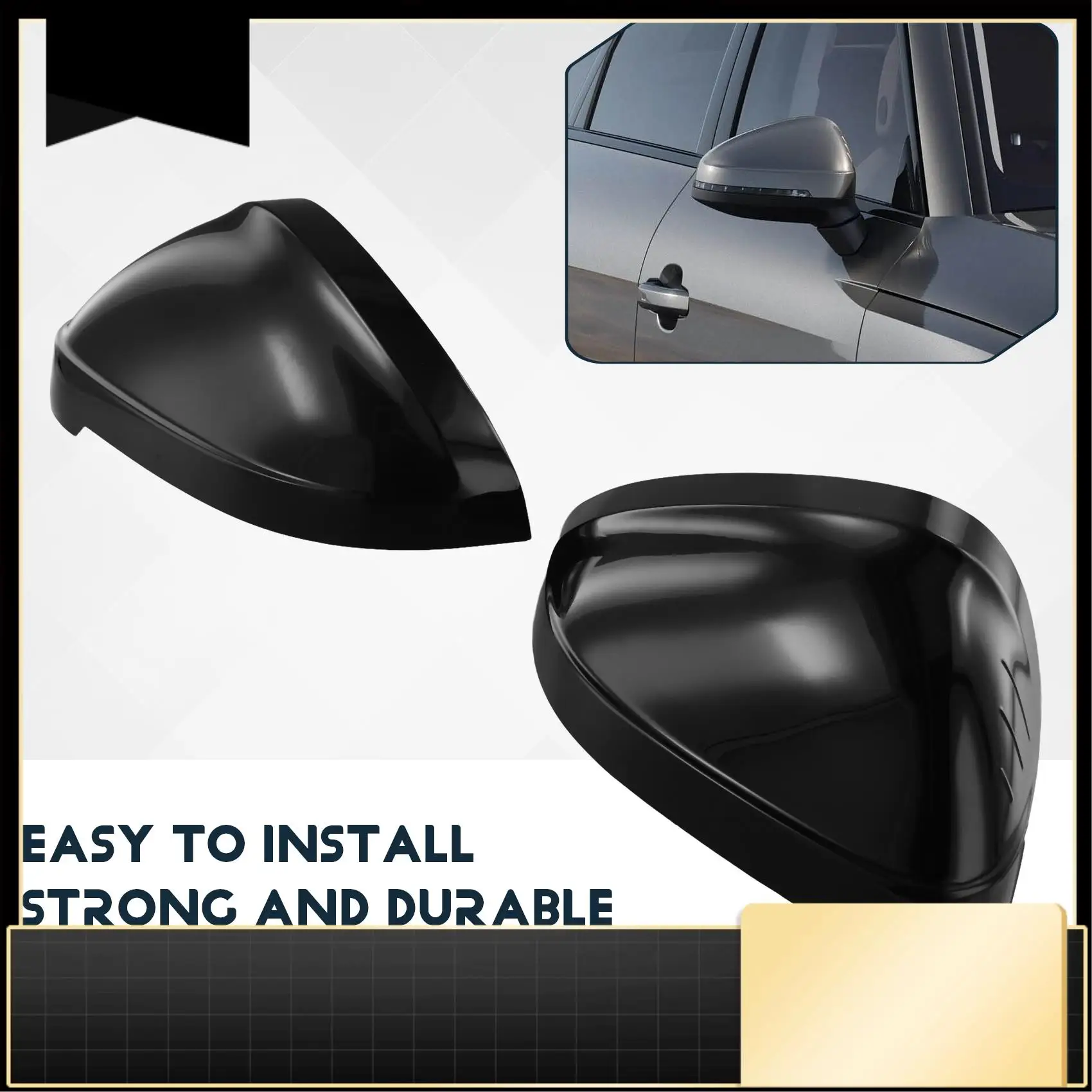 Car Mirror Cover Rearview Side Mirror Cap Door Mirror Shell For A4 B9 2017-2023 A5 2016+
Car Mirror Cover Rearview Side Mirror Cap Door Mirror Shell For A4 B9 2017-2023 A5 2016+