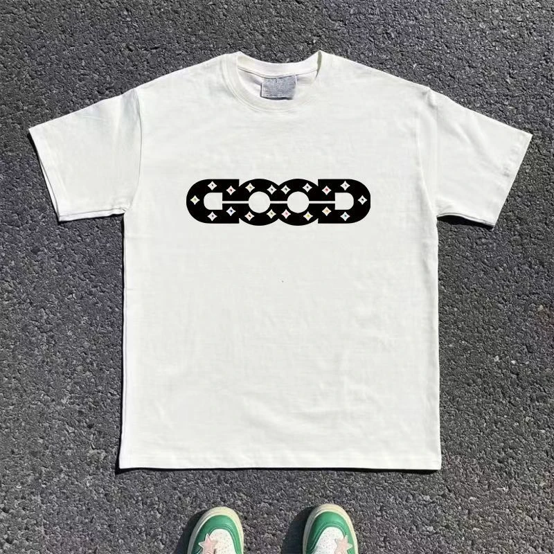 High-quality Men's Summer New Thick Pure Cotton T-shirt, with Printed Design, Stylish, Breathable, and Sweat-absorbing
High-quality Men's Summer New Thick Pure Cotton T-shirt, with Printed Design, Stylish, Breathable, and Sweat-absorbing