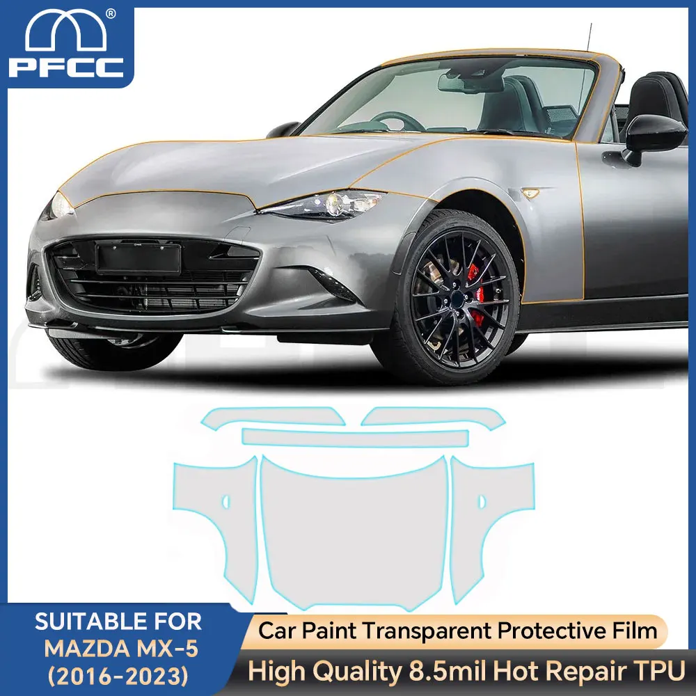 Для MAZDA MX-5 2016-2021 2022 2023 PPF Защитная пленка для внешней краски автомобиля от царапин Прозрачная защитная пленка из ТПУ 
Для MAZDA MX-5 2016-2021 2022 2023 PPF Защитная пленка для внешней краски автомобиля от царапин Прозрачная защитная пленка из ТПУ