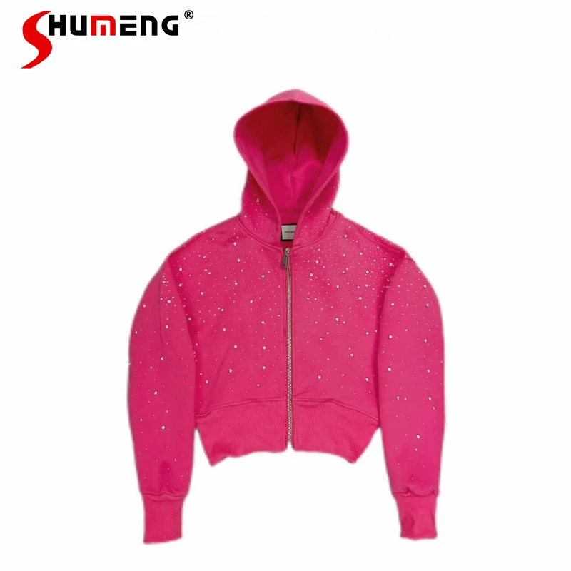 Men Women 2025 Spring Autumn New Tops Starry Sky Rhinestone Zipper Hooded Sweatshirts American Style Retro Solid Color Hoodies
Men Women 2025 Spring Autumn New Tops Starry Sky Rhinestone Zipper Hooded Sweatshirts American Style Retro Solid Color Hoodies