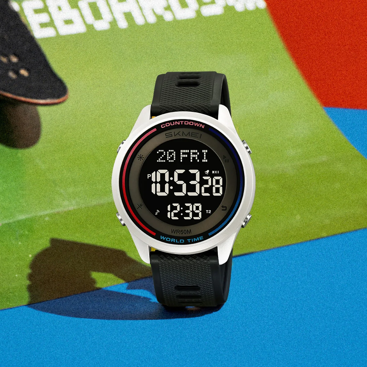 SKMEI Fashion 4 Alarm Digital Wristwatches For Men Women Outdoor Waterproof Countdown Watches Sports Military Watch Reloj Hombre
SKMEI Fashion 4 Alarm Digital Wristwatches For Men Women Outdoor Waterproof Countdown Watches Sports Military Watch Reloj Hombre