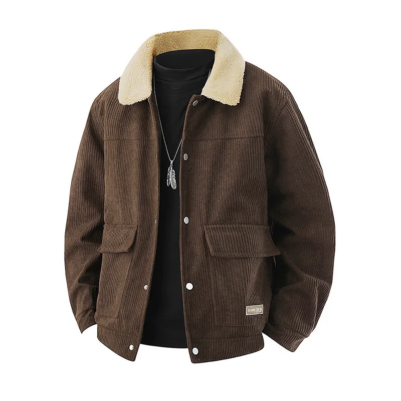 Autumn Winter Man Jacket Thicken Cold-prood Turn Down Collar Male Coat Single-breasted Long Sleeve Men Business Casual Outerwear
Autumn Winter Man Jacket Thicken Cold-prood Turn Down Collar Male Coat Single-breasted Long Sleeve Men Business Casual Outerwear