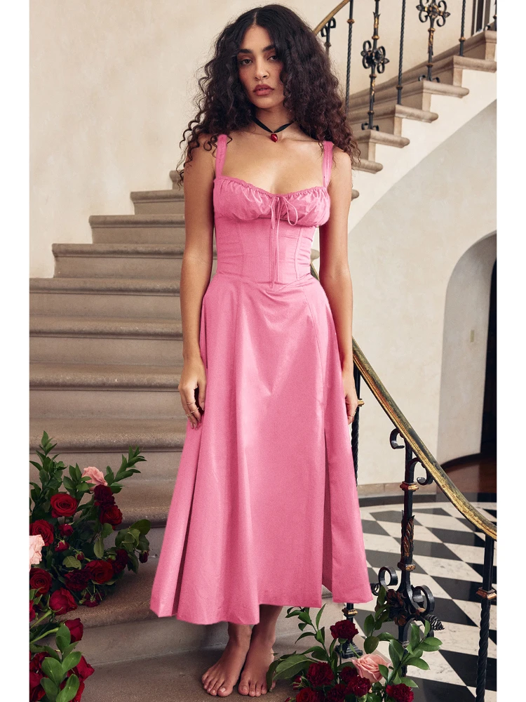 Sexy Party DressesTownlike Waist Wrap Print A-line Midi Long Dress Women Spaghetti Strap Spring Summer Dress Backless
Sexy Party DressesTownlike Waist Wrap Print A-line Midi Long Dress Women Spaghetti Strap Spring Summer Dress Backless