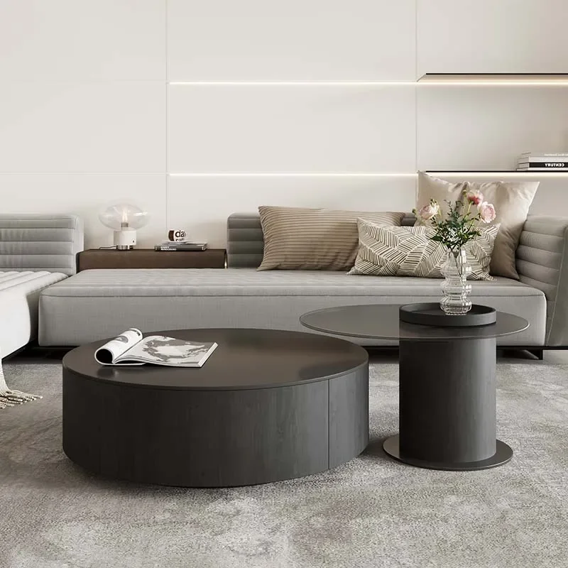 European Aesthetic Coffee Table Luxury Storage Unique Modern Round Coffee Table Nordic Designer Mesa De Centro Sala Furniture
European Aesthetic Coffee Table Luxury Storage Unique Modern Round Coffee Table Nordic Designer Mesa De Centro Sala Furniture