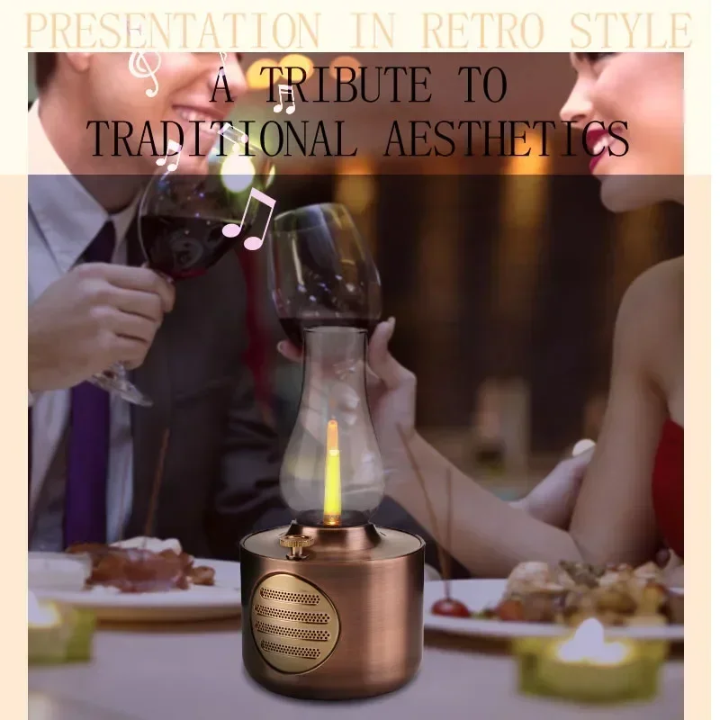 Loudspeaker IPX4 Kerosene Soundbar Portable Music Player Support Dimming Retro Bluetooth Speaker Vintage Lamp Design Waterproof
Loudspeaker IPX4 Kerosene Soundbar Portable Music Player Support Dimming Retro Bluetooth Speaker Vintage Lamp Design Waterproof