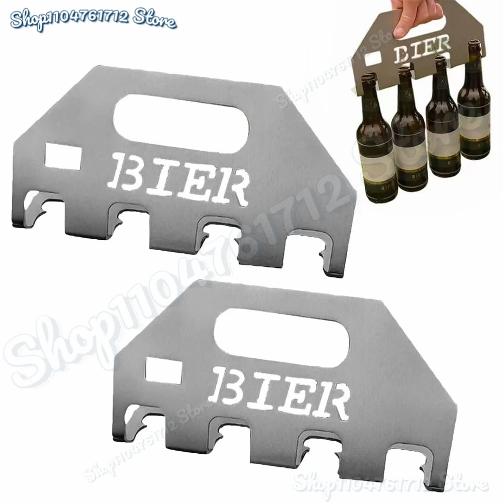Quad Beer Bottle Opener & Stainless Steel Beer Carrier Holder One-Push Open 4 Bottles with Carrying Handle for Camping Home Bar
Quad Beer Bottle Opener & Stainless Steel Beer Carrier Holder One-Push Open 4 Bottles with Carrying Handle for Camping Home Bar