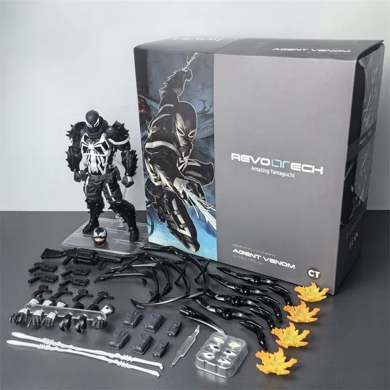 Экшн-фигурка Black Kaiyodo Agent Venom CT Version, комиксная версия, Веном Петер Паркер, боевой костюм, специальная статуя
Экшн-фигурка Black Kaiyodo Agent Venom CT Version, комиксная версия, Веном Петер Паркер, боевой костюм, специальная статуя