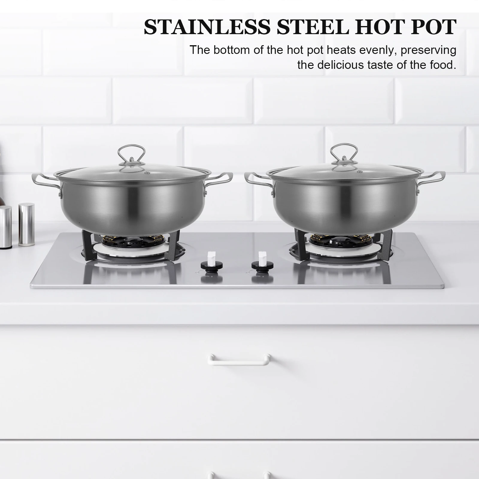 Stainless Steel Thickened Hot Pot Large Capacity Stockpot Kitchen Cooking Pot Practical Hotpot Kitchen Cooking Pot,
Stainless Steel Thickened Hot Pot Large Capacity Stockpot Kitchen Cooking Pot Practical Hotpot Kitchen Cooking Pot,