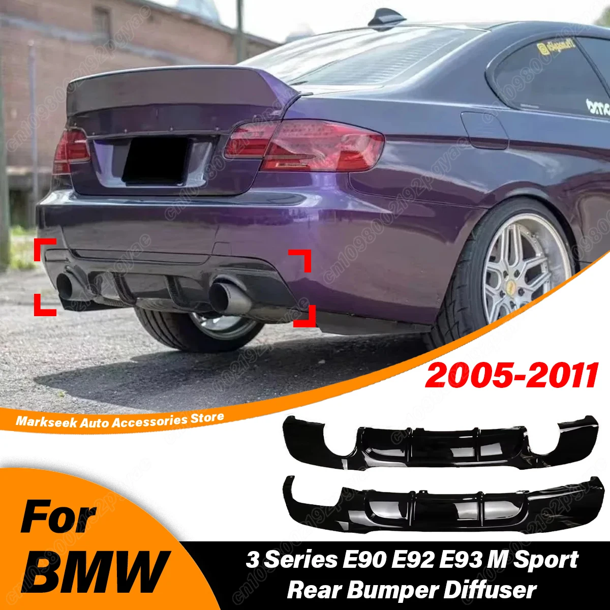 For BMW 3 Series E90 E92 E93 M Sport 2005 2006 2007 2008 2009 2010 2011 MP Style Rear Bumper Lip Diffuser Surround Exter BodyKit
For BMW 3 Series E90 E92 E93 M Sport 2005 2006 2007 2008 2009 2010 2011 MP Style Rear Bumper Lip Diffuser Surround Exter BodyKit