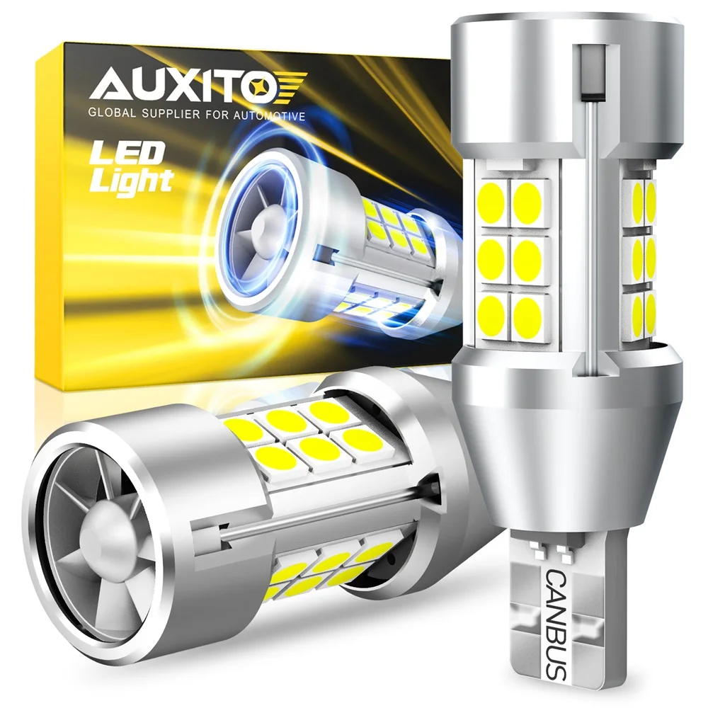 AUXITO 2 шт. Canbus T15 W16W супер яркие 6500 лм Высокая мощность T15 фонари с реверсивной подсветкой турбо без ошибок 912 K T16 921
AUXITO 2 шт. Canbus T15 W16W супер яркие 6500 лм Высокая мощность T15 фонари с реверсивной подсветкой турбо без ошибок 912 K T16 921