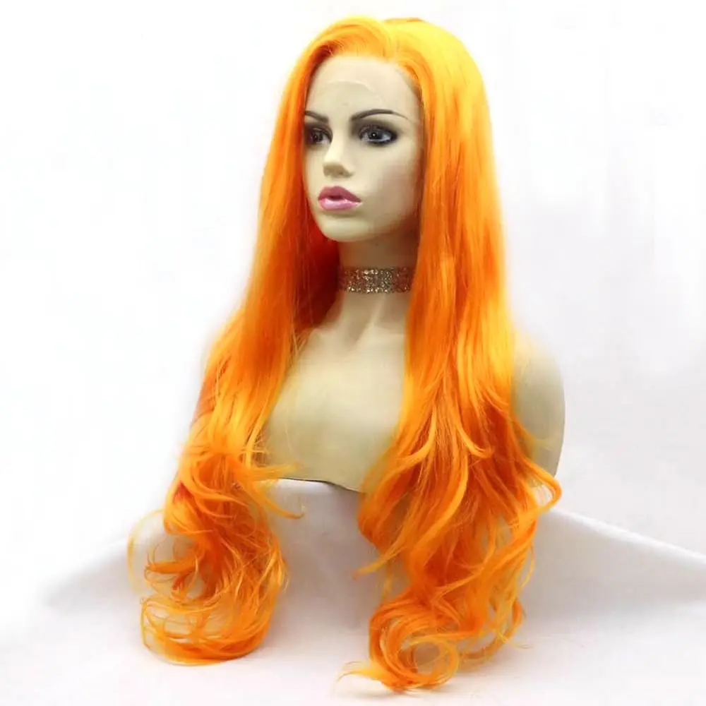 Синтетические оранжевые парики фронта шнурка Длинные рыжие оранжевые парики Длинные волнистые парики Парики из термостойкого волокна
Синтетические оранжевые парики фронта шнурка Длинные рыжие оранжевые парики Длинные волнистые парики Парики из термостойкого волокна