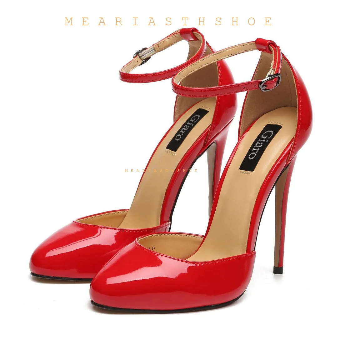 Ankle Strapy Ankle Buckle Black Women Pumps Round Toe High Heel Shoes Women Party Pumps Pointy Toe Ladies Wedding Big Size 35-44
Ankle Strapy Ankle Buckle Black Women Pumps Round Toe High Heel Shoes Women Party Pumps Pointy Toe Ladies Wedding Big Size 35-44