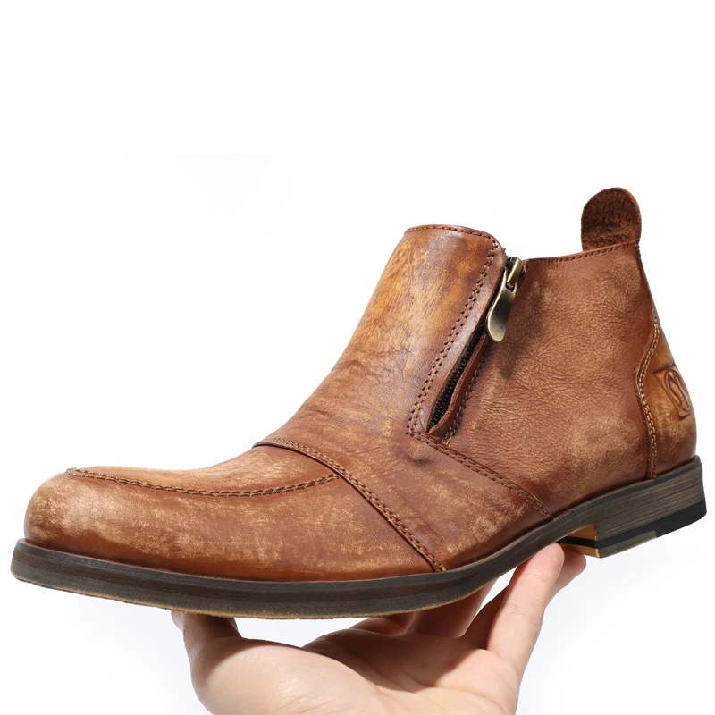 Zip Design Men Boots Genuine Leather Chelsea Boots Luxury Brand Men High Top Business Formal Leather Shoes Botines Hombre
Zip Design Men Boots Genuine Leather Chelsea Boots Luxury Brand Men High Top Business Formal Leather Shoes Botines Hombre