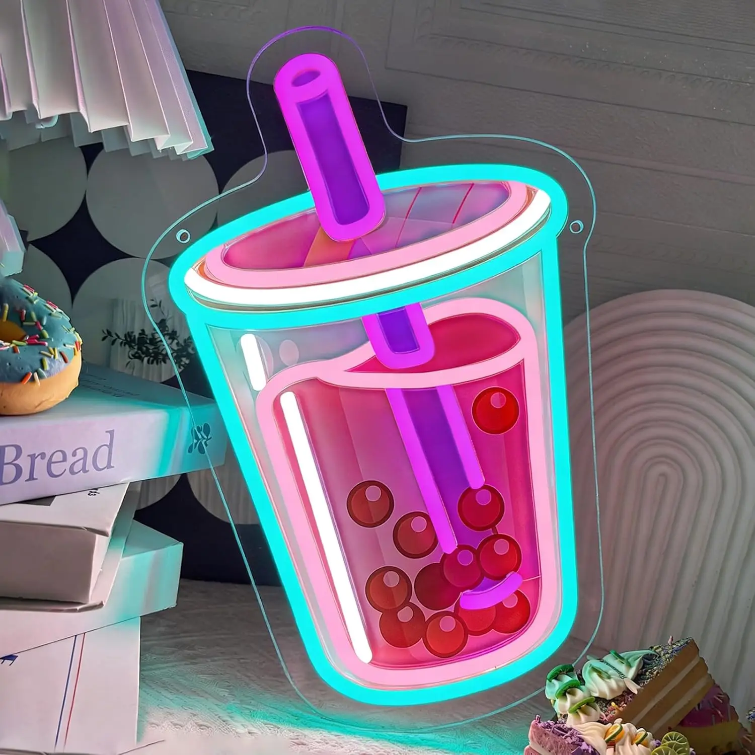 Bubble Tea Neon Sign USB Powered Dimmable LED Light for Kitchen Coffee Shop Bar Gaming Romm Bedroom Aesthetic Decoration Gift
Bubble Tea Neon Sign USB Powered Dimmable LED Light for Kitchen Coffee Shop Bar Gaming Romm Bedroom Aesthetic Decoration Gift