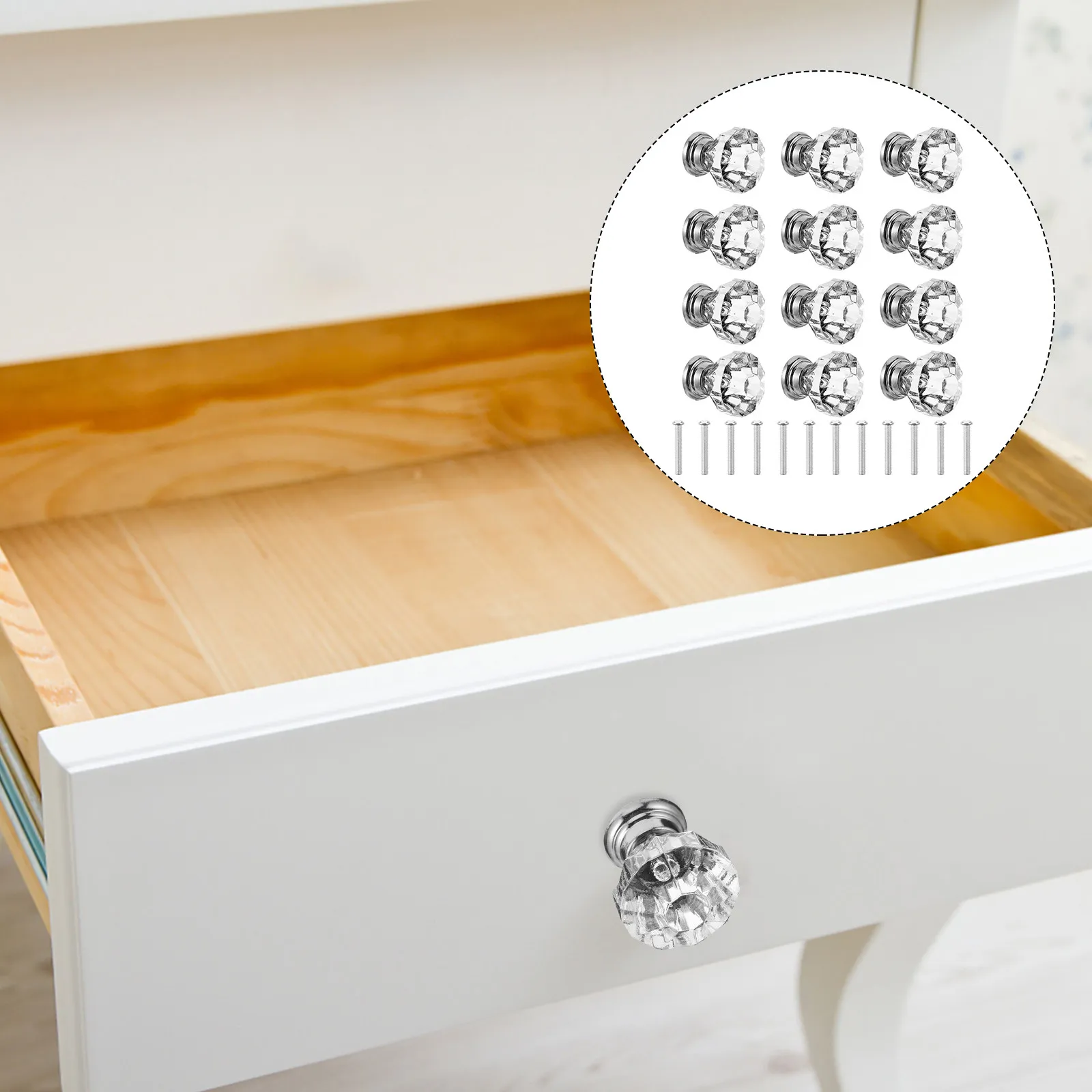 12Pcs Crystal Knobs Clear Glass Drawer Handles Elegant Acrylic Cabinet Pulls Suitable Kitchen Furniture Home Decor Parts
12Pcs Crystal Knobs Clear Glass Drawer Handles Elegant Acrylic Cabinet Pulls Suitable Kitchen Furniture Home Decor Parts