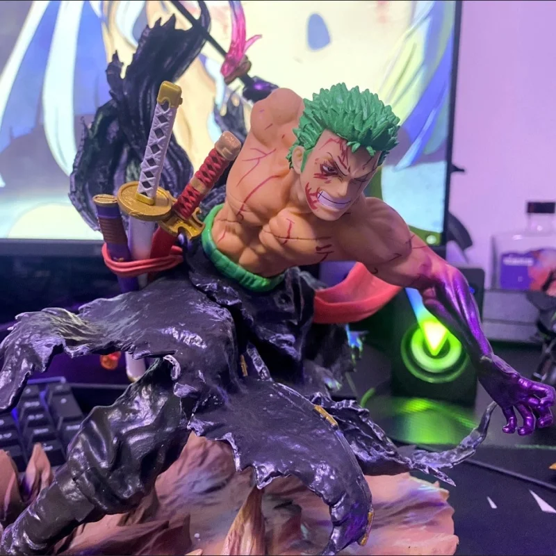 32cm ONE piece Figure Roronoa Zoro Anime Figures 2 Heads Zoro Figurine Gk Statue Pvc Model Doll Ornament Collection Toys Gift
32cm ONE piece Figure Roronoa Zoro Anime Figures 2 Heads Zoro Figurine Gk Statue Pvc Model Doll Ornament Collection Toys Gift