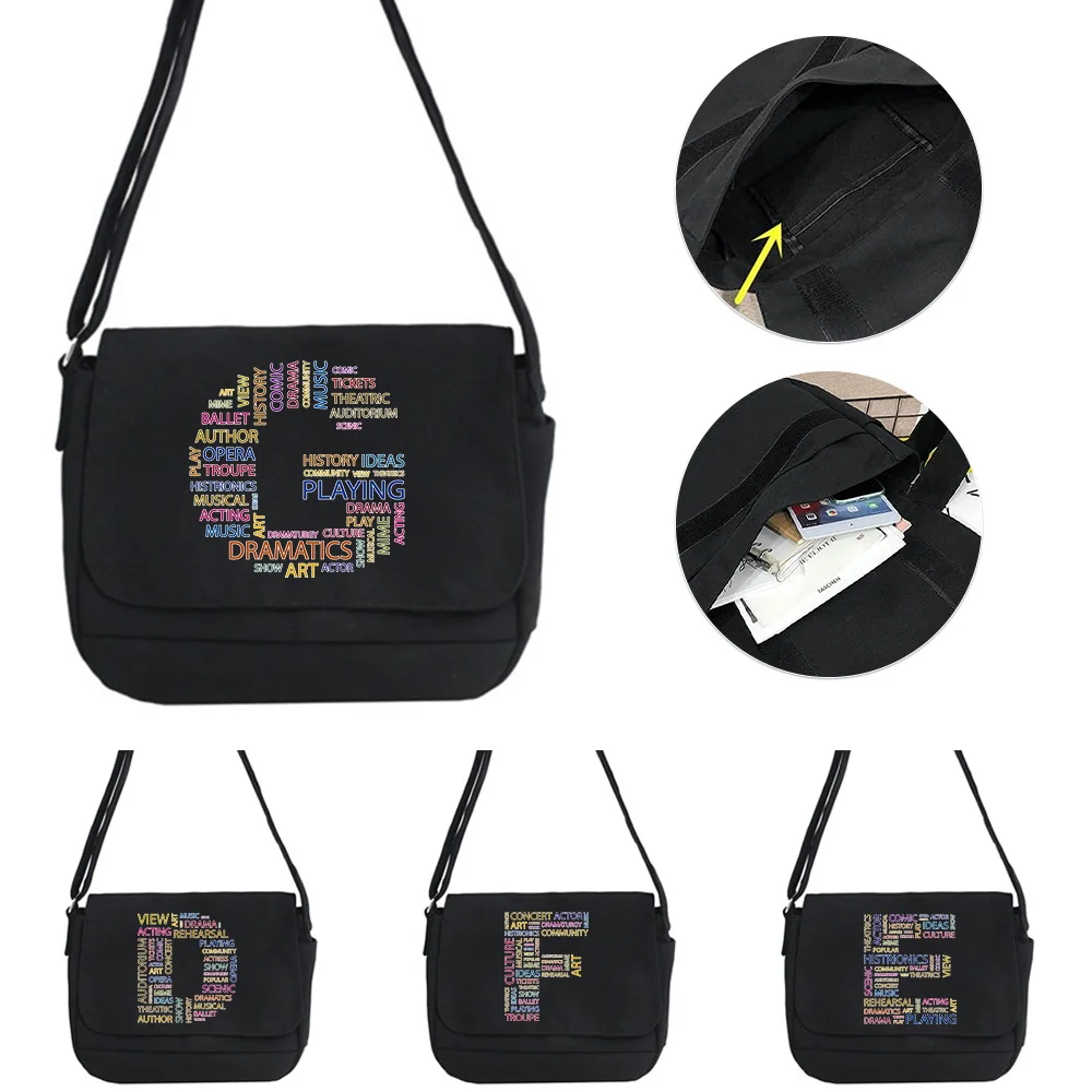 Text Letter Pattern Joker Crossbody Bag Multifunctional Adjustable Shoulder Strap Commuter Bag Large Capacity Shoulder Bag
Text Letter Pattern Joker Crossbody Bag Multifunctional Adjustable Shoulder Strap Commuter Bag Large Capacity Shoulder Bag