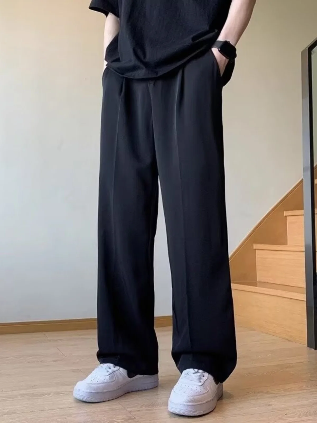 Мужские брюки Bla: прямые, драпирующиеся, немнущиеся, не требующие глажки, повседневные, длинные, модные, свободные, широкие, классического кроя
Мужские брюки Bla: прямые, драпирующиеся, немнущиеся, не требующие глажки, повседневные, длинные, модные, свободные, широкие, классического кроя