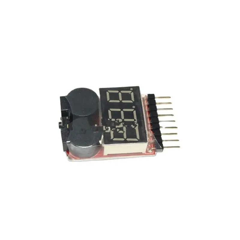 1-8S new 2 in 1 battery indicator, BB sound, low voltage (adjustable) alarm, buzzer, electric display
1-8S new 2 in 1 battery indicator, BB sound, low voltage (adjustable) alarm, buzzer, electric display