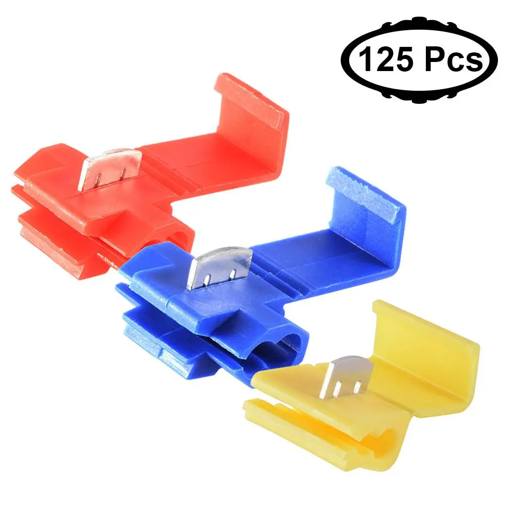 125pcs Quick Splice Wire Connect Tools T-Tap Connector No Broken Line Cable Adapter Socket Household Repair Solution
125pcs Quick Splice Wire Connect Tools T-Tap Connector No Broken Line Cable Adapter Socket Household Repair Solution