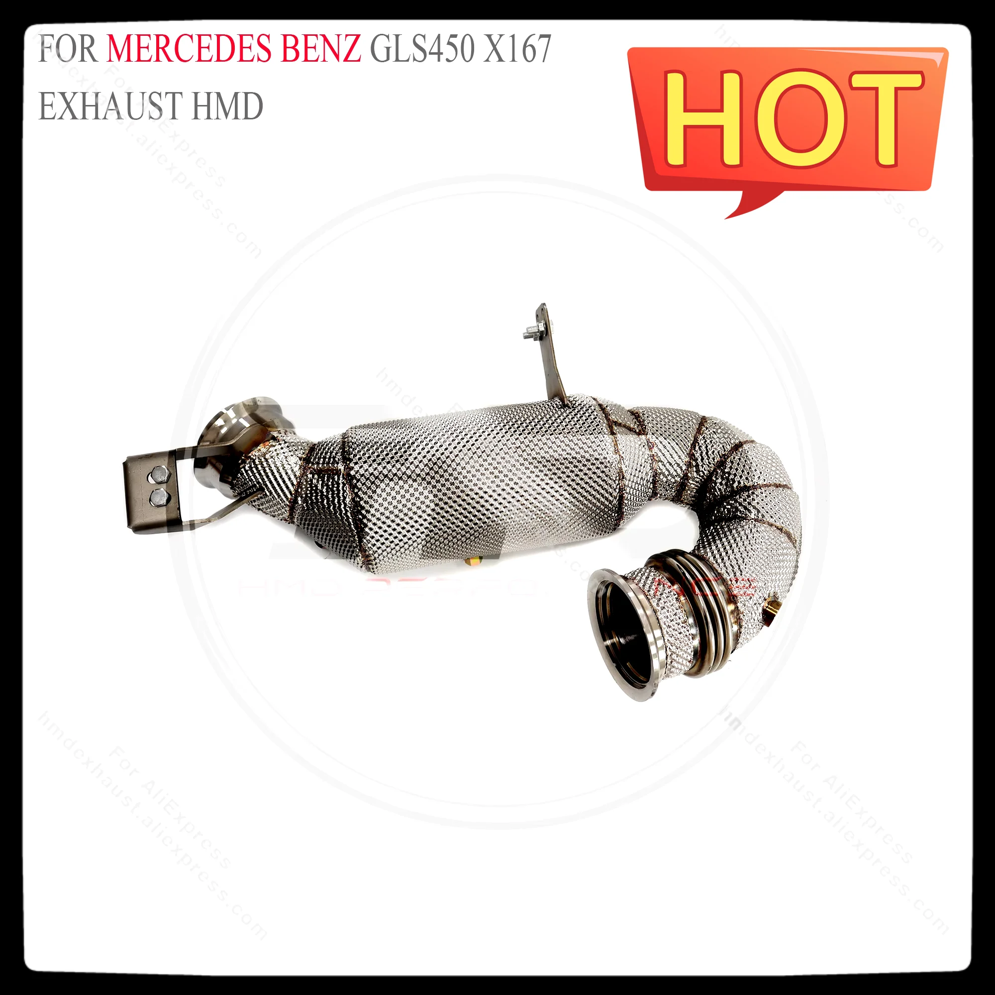 HMD Exhaust System High Flow Performance Downpipe for Mercedes benz GLS450 X167 With Heat shield
HMD Exhaust System High Flow Performance Downpipe for Mercedes benz GLS450 X167 With Heat shield
