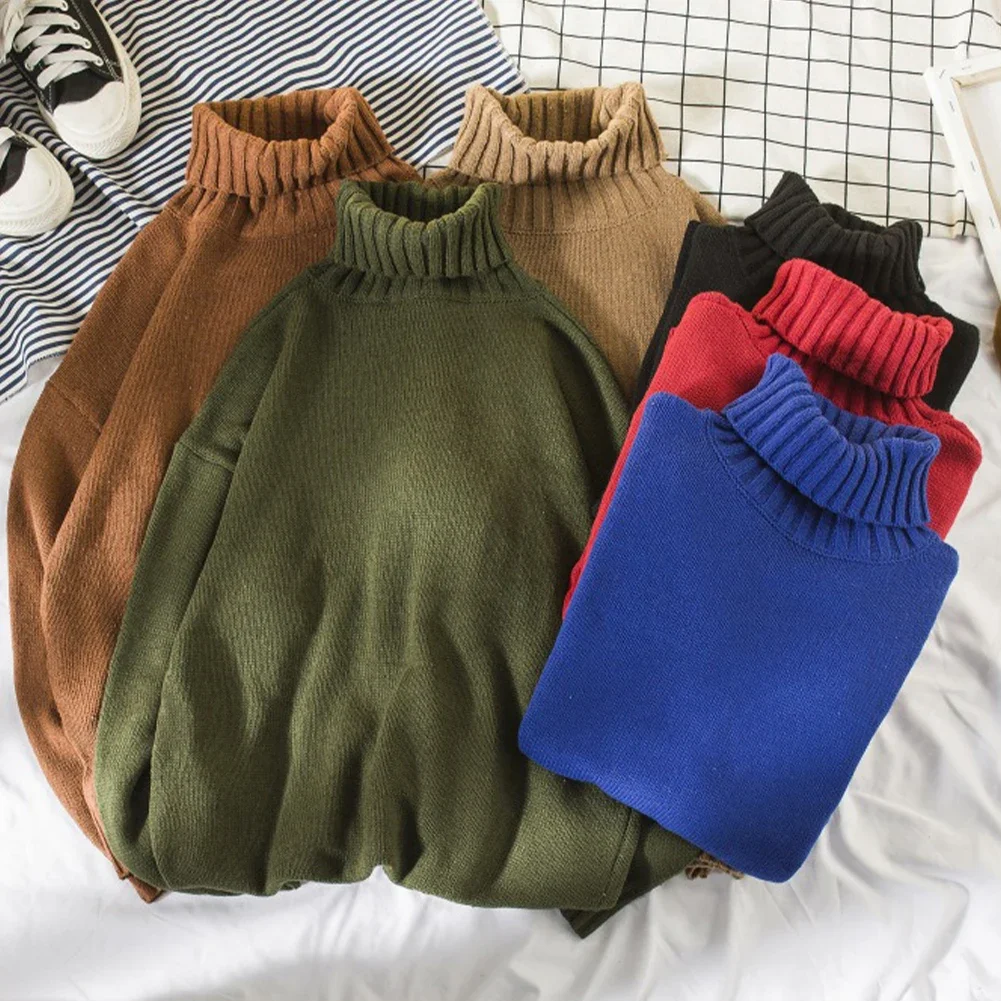 Men Winter Warm Turtleneck Loose Long Sleeve Sweater Knitwear Pullovers Autumn And Winter Fashion
Men Winter Warm Turtleneck Loose Long Sleeve Sweater Knitwear Pullovers Autumn And Winter Fashion