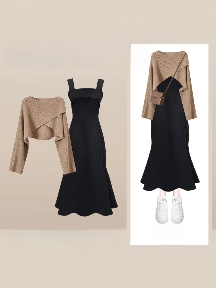 Ранняя осень Aosphere Crossed ort вязаный женский комплект корейский Sle Lazy Fi Tail Dr повседневный ансамбль Faion
Ранняя осень Aosphere Crossed ort вязаный женский комплект корейский Sle Lazy Fi Tail Dr повседневный ансамбль Faion