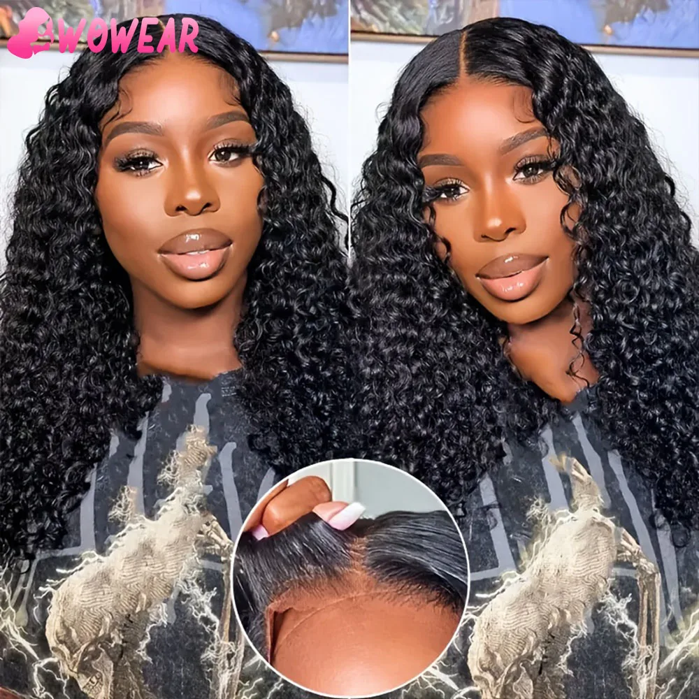 200 Density 4x4 5x5 Lace Glueless Wig Natural Black Deep Wave Brazilian Remy Human Hair Pre Cut Wear And Go Wig For Black Women
200 Density 4x4 5x5 Lace Glueless Wig Natural Black Deep Wave Brazilian Remy Human Hair Pre Cut Wear And Go Wig For Black Women