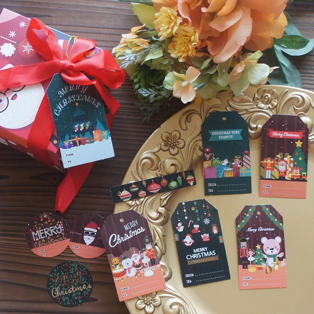 50pcs Party Bear Doll Under The Christmas Tree Design Paper Gift Tags Labels Party Gift Packaging Decoration Scrapbooking DIY
50pcs Party Bear Doll Under The Christmas Tree Design Paper Gift Tags Labels Party Gift Packaging Decoration Scrapbooking DIY