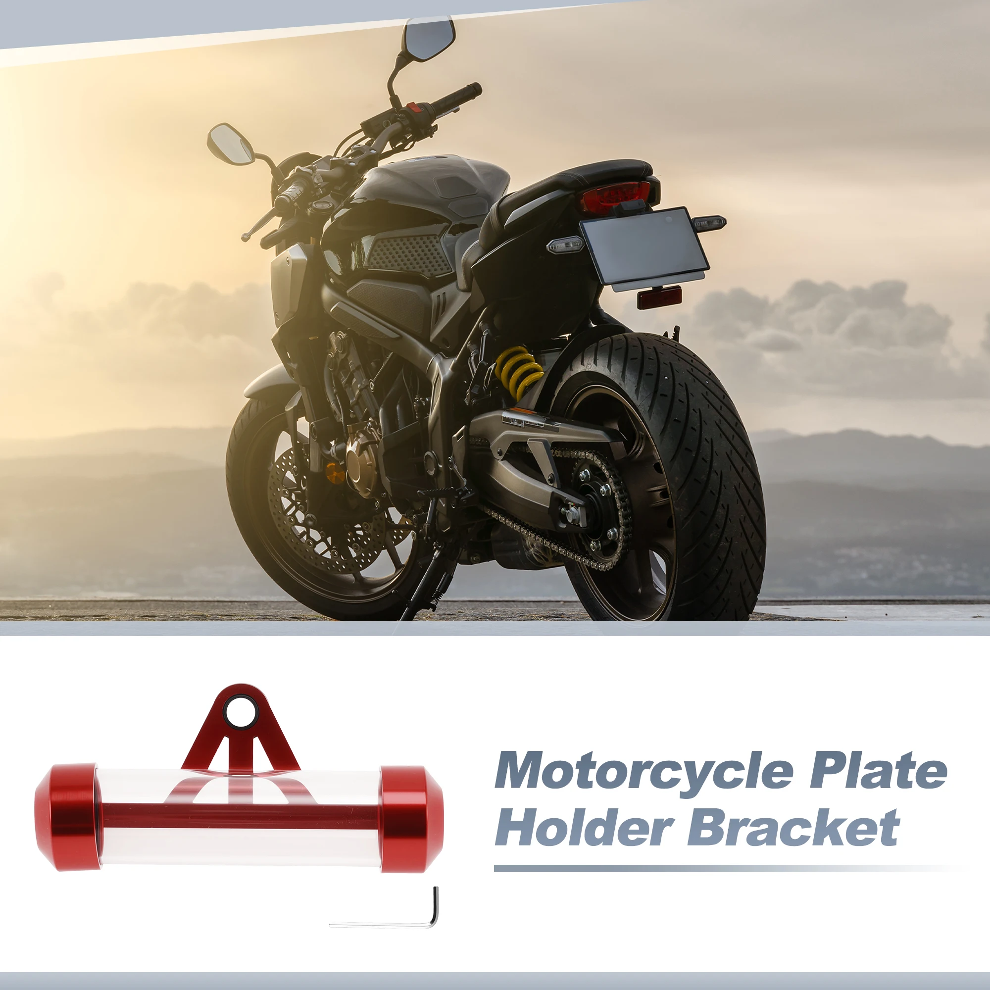 Motoforti 115x26mm Motorcycle Registration Plate Holder Bracket Fender Eliminator Fit for 8mm Mount Hole Acrylic Aluminum Alloy
Motoforti 115x26mm Motorcycle Registration Plate Holder Bracket Fender Eliminator Fit for 8mm Mount Hole Acrylic Aluminum Alloy