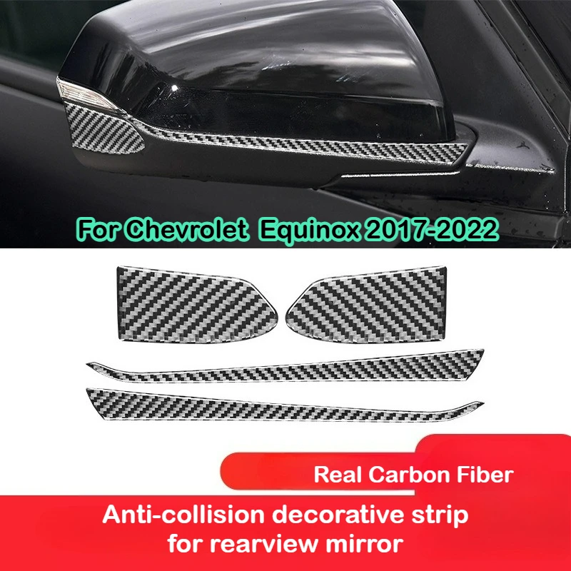 Для Chevrolet Equinox 2017-2022 внутренняя модификация настоящее углеродное волокно зеркало заднего вида противоударная полоса декоративная наклейка 
Для Chevrolet Equinox 2017-2022 внутренняя модификация настоящее углеродное волокно зеркало заднего вида противоударная полоса декоративная наклейка